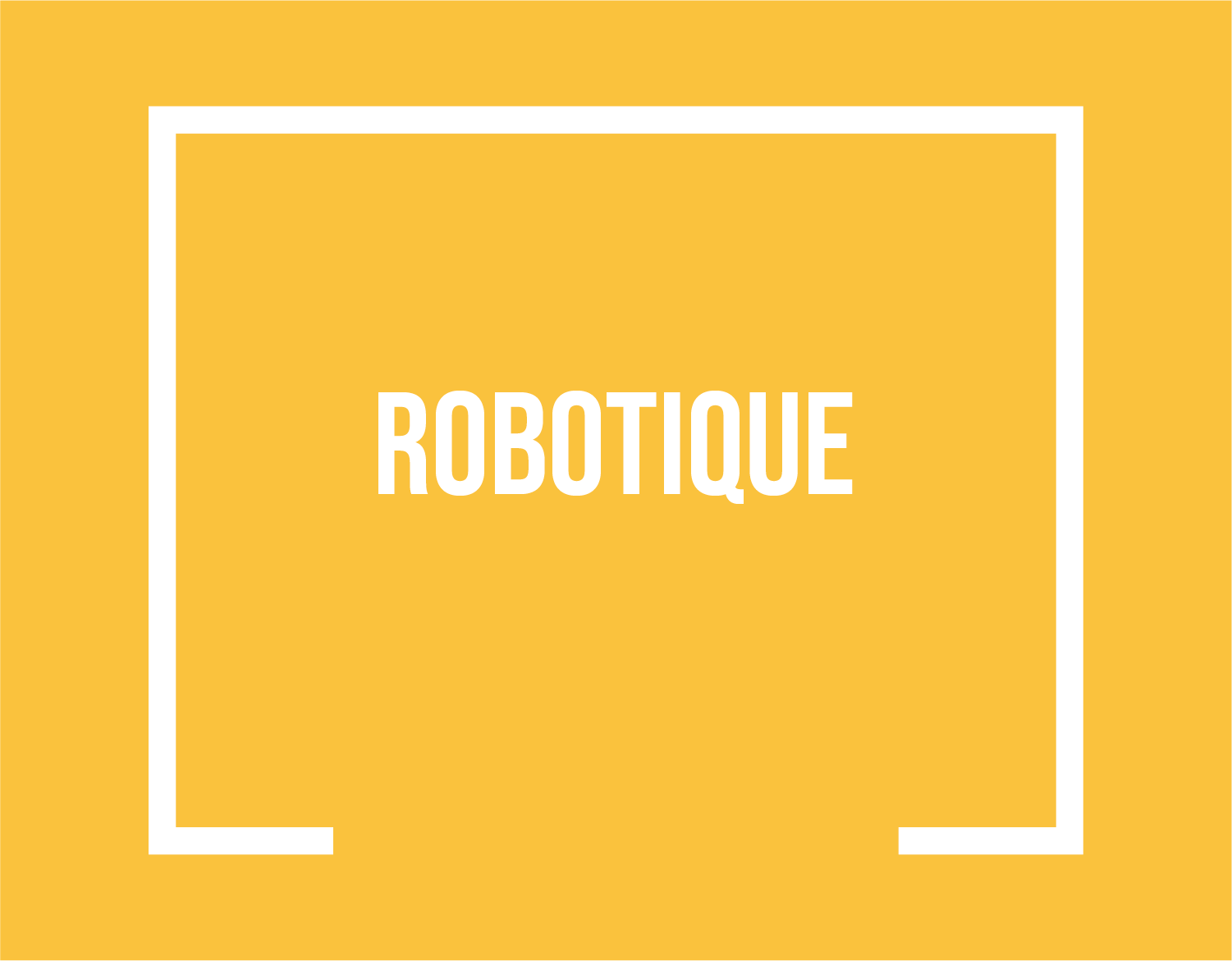 Stage de robotique